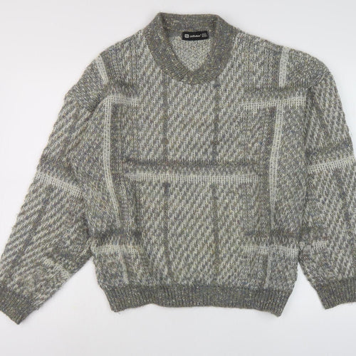 St Michael Men's Grey Cable-Knit Pullover Jumper M