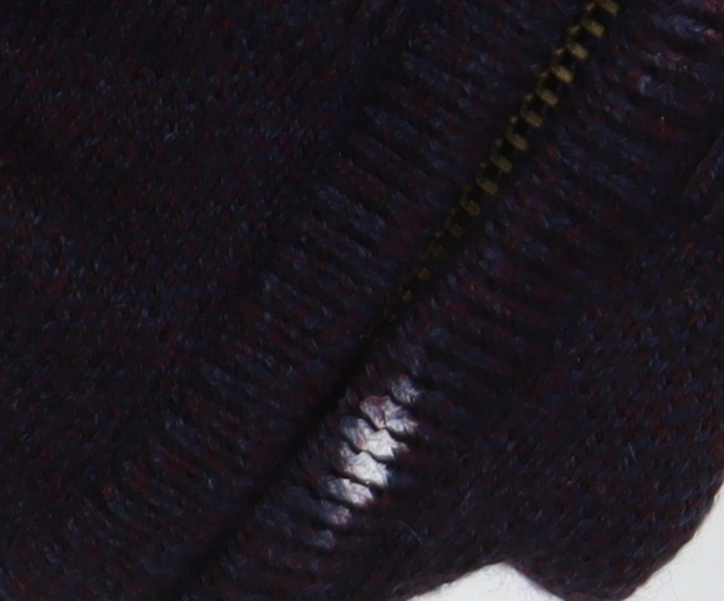 White Stuff Men's 2XL Black Wool Full Zip Jumper