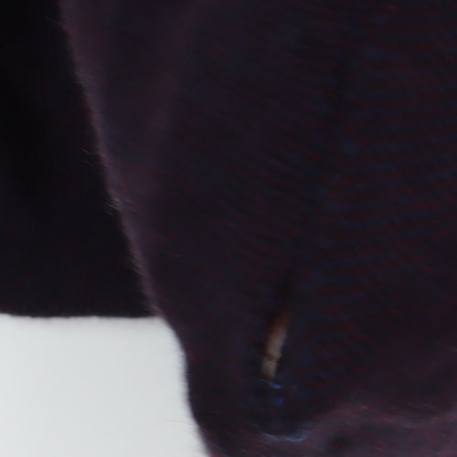 White Stuff Men's 2XL Black Wool Full Zip Jumper