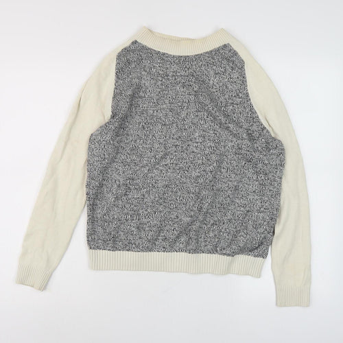 GAP Women's Ivory Cotton Jumper, Size S, Long Sleeve