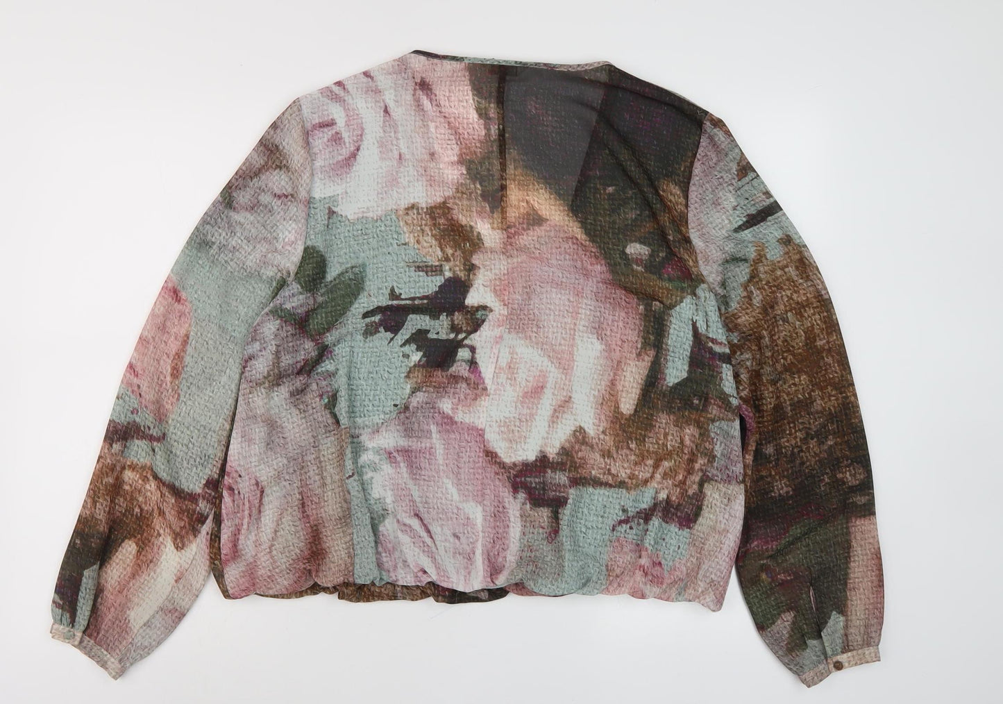 Kaliko Women's Multicoloured Floral Tunic Blouse Size 16