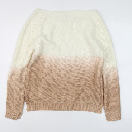 Promod Women's Beige Pullover Jumper, Size 12