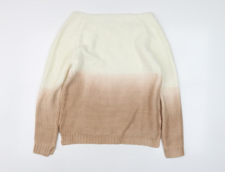 Promod Women's Beige Pullover Jumper, Size 12