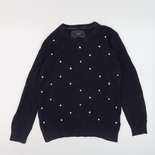 Maine Women's Black Embroidered Pullover Jumper, Size 12