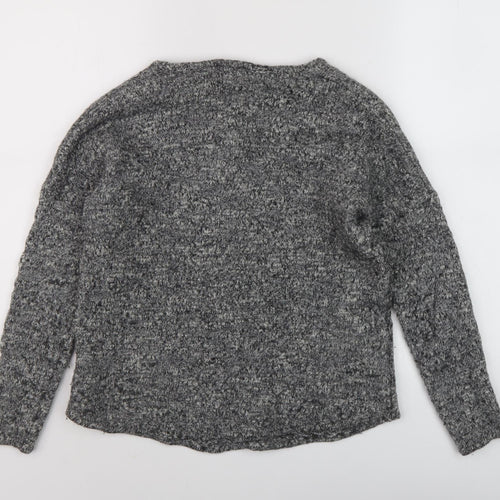 The White Company Women's Grey Chunky Knit Pullover XL