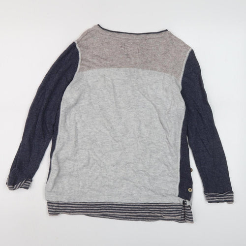 Mullberry Women's Grey Wool Cashmere Pullover Jumper Size 14