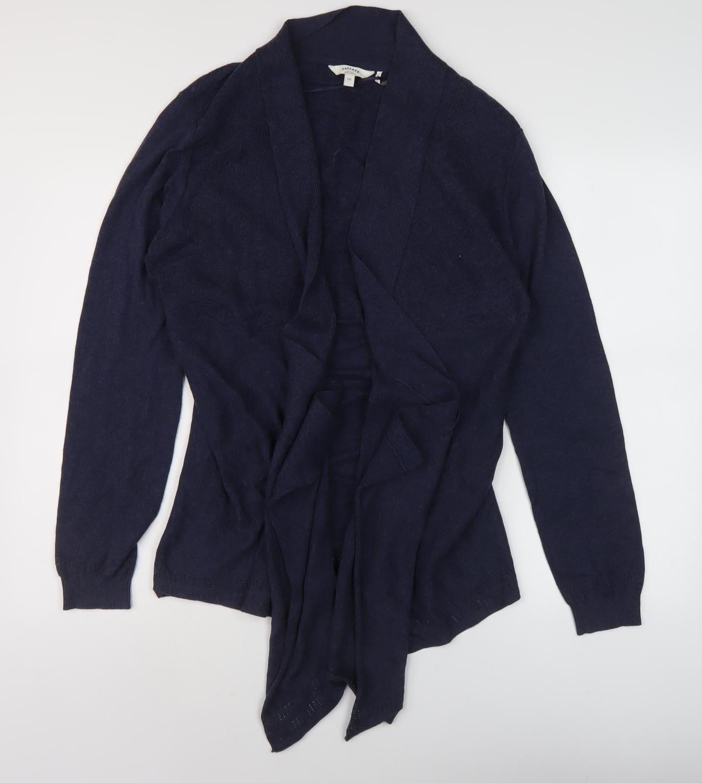 Fatface Women's Blue Cotton Cardigan, Size 16