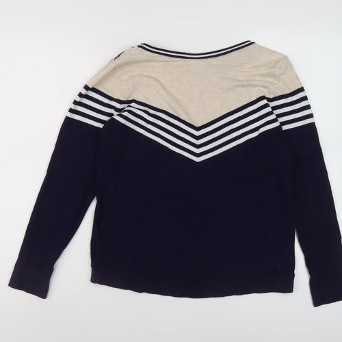 Wallis Women's Black Striped Jumper, Size 12