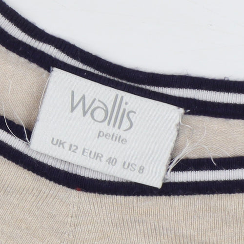 Wallis Women's Black Striped Jumper, Size 12