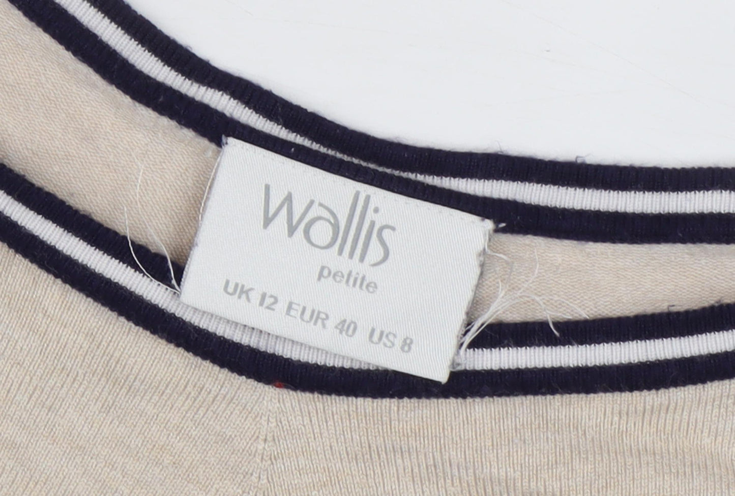 Wallis Women's Black Striped Jumper, Size 12