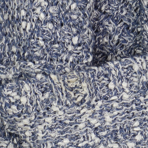 Chianti Women's Blue Open-Knit Cardigan L