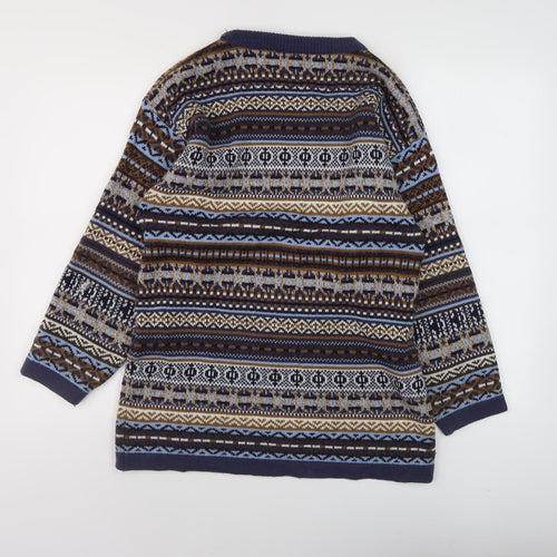 Today Women's Multicoloured Fair Isle Pullover Jumper, M, Acrylic