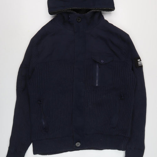 Crosshatch Men's 2XL Black Full Zip Hoodie