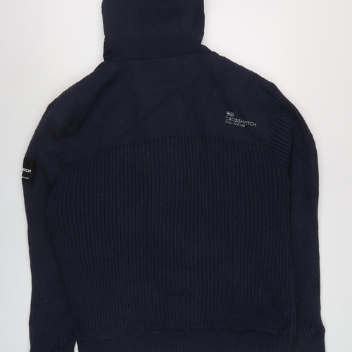 Crosshatch Men's 2XL Black Full Zip Hoodie