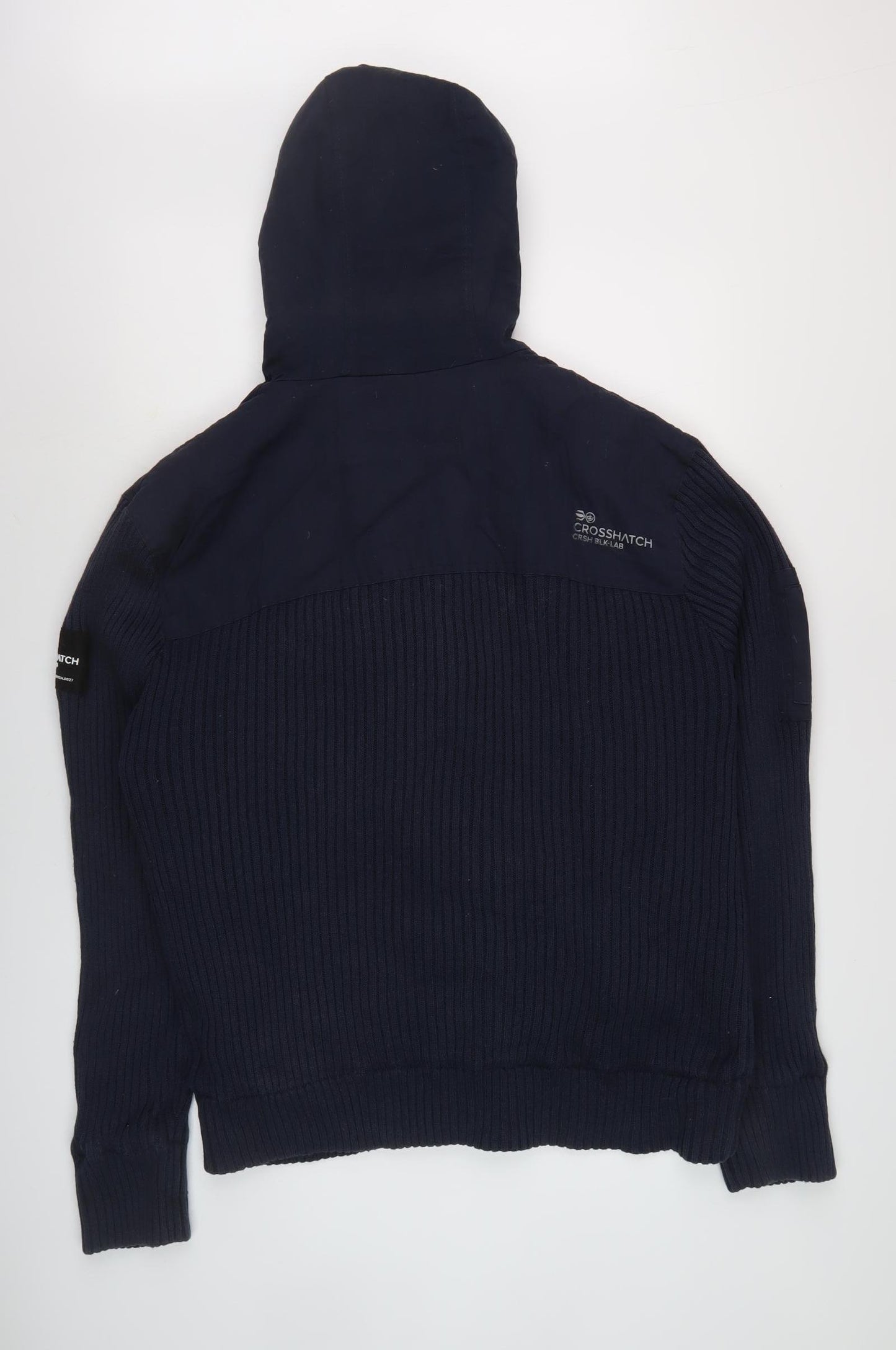 Crosshatch Men's 2XL Black Full Zip Hoodie