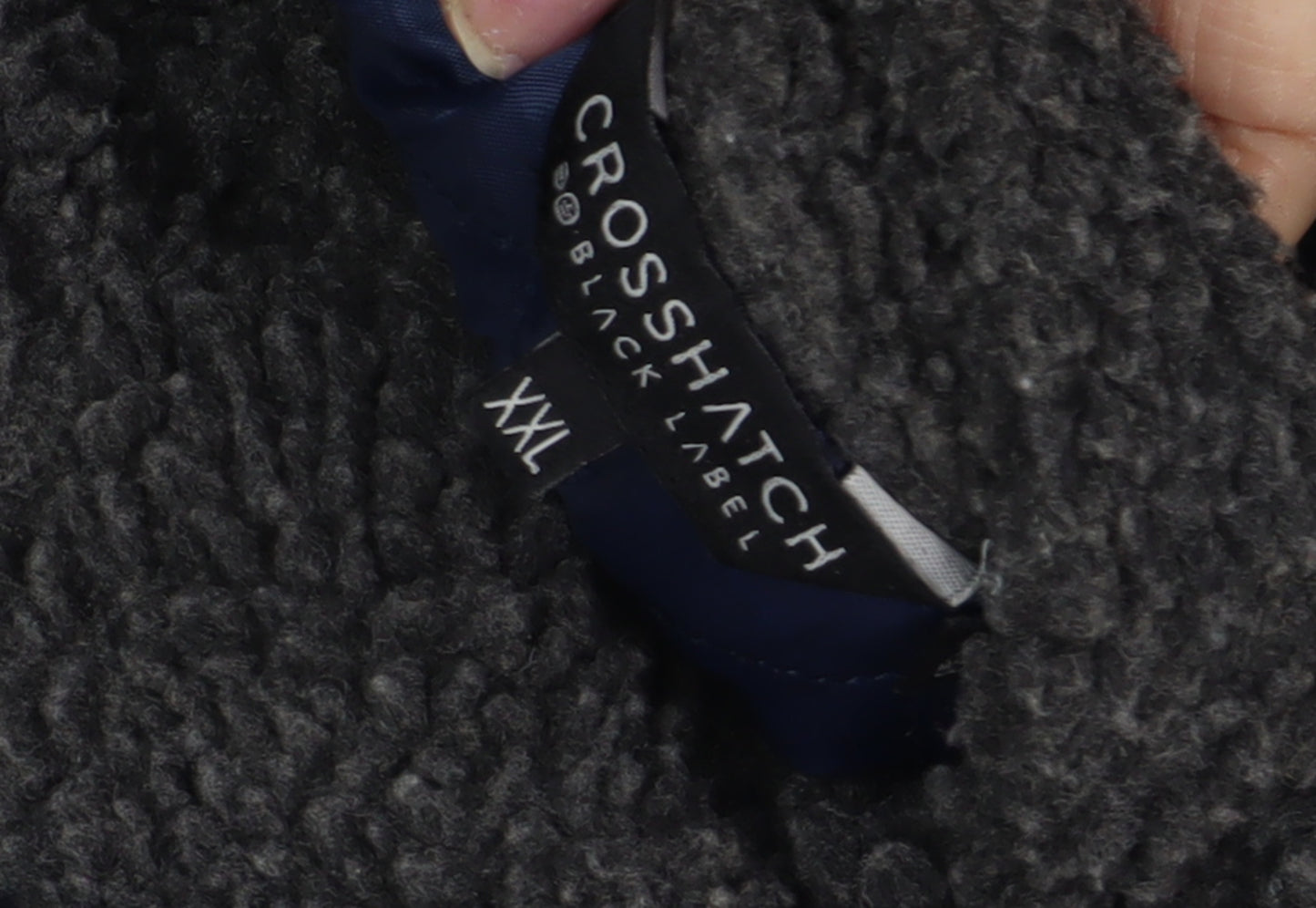 Crosshatch Men's 2XL Black Full Zip Hoodie