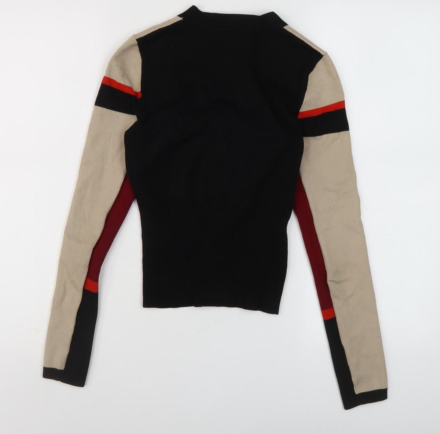 Karen Millen Women Beige Cardigan Round Neck Size 6