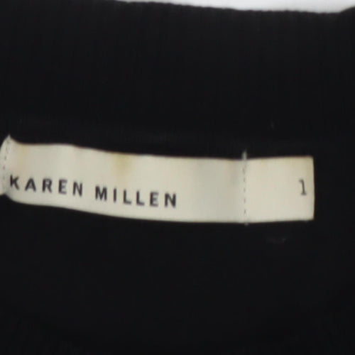 Karen Millen Women Beige Cardigan Round Neck Size 6