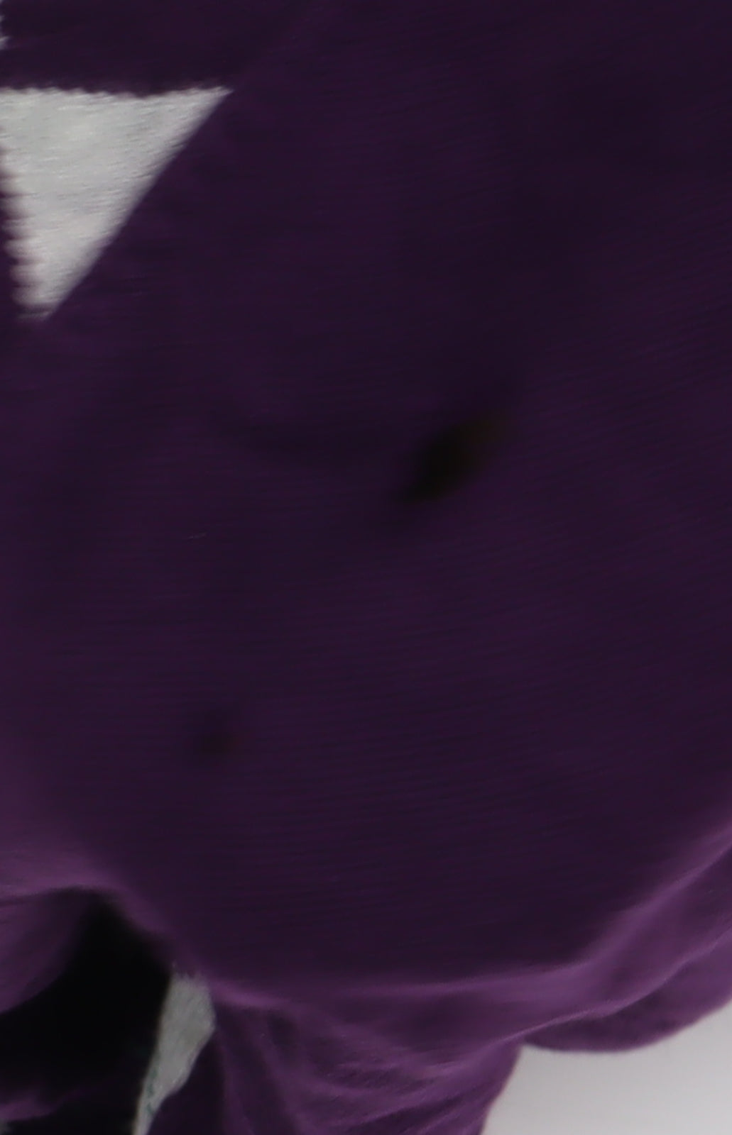 Tommy Hilfiger Women’s Purple Argyle V-Neck Jumper XS