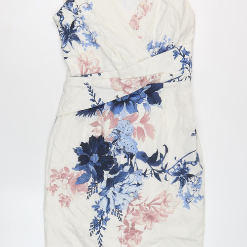 Phase Eight Women's Multicoloured Floral Sheath Dress Size 10