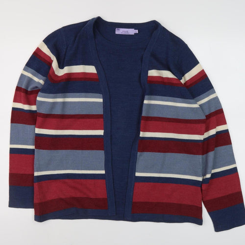 Honor Millburn Women's Striped Cardigan, Multicoloured, Size 18