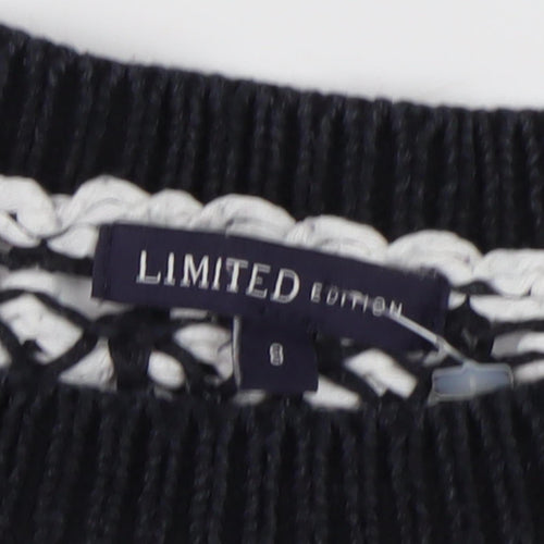 Limited Edition Women's S Black Knit Pullover Jumper