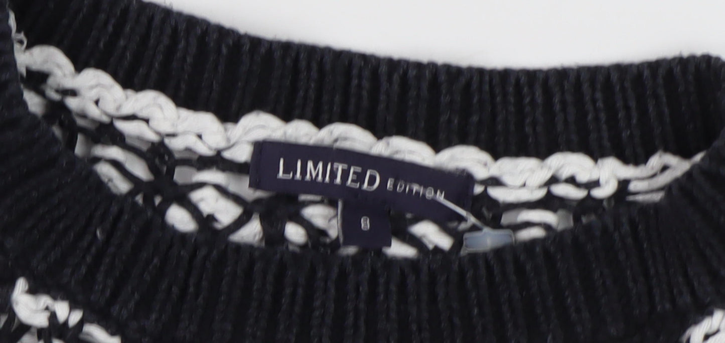 Limited Edition Women's S Black Knit Pullover Jumper