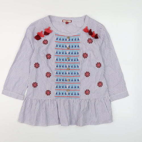 Joe Browns Women's Multicoloured Embroidered Blouse - Size 10