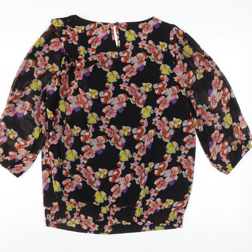 Oasis Women's Multicoloured Floral Tunic Blouse, Size 12