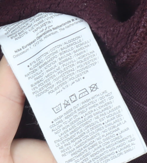 Nike Men's Purple Pullover Sweatshirt M Long Sleeve