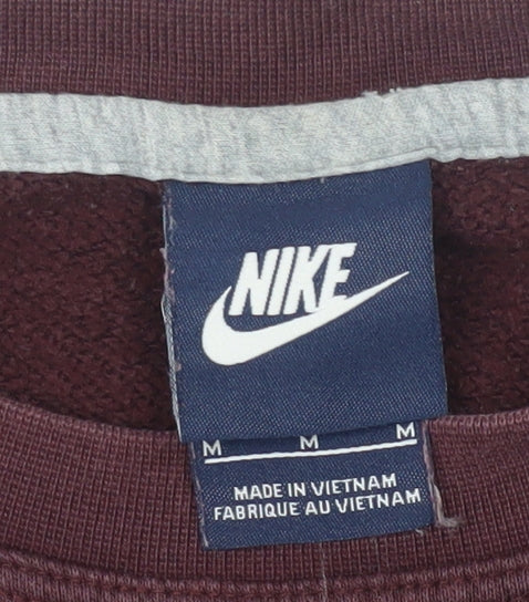 Nike Men's Purple Pullover Sweatshirt M Long Sleeve