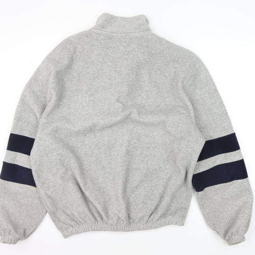 iets frans... Men's Grey 1/4 Zip Sweatshirt L