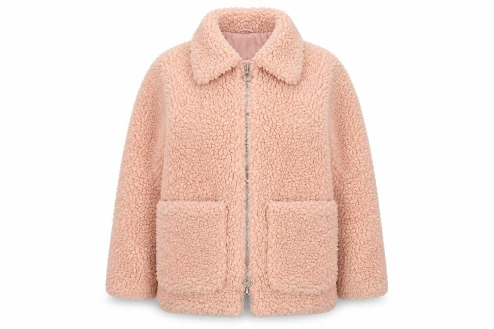 Topshop Women's Pink Basic Jacket Size 6