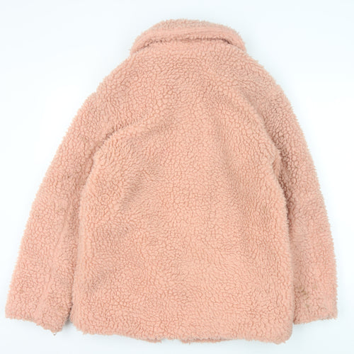Topshop Women's Pink Basic Jacket Size 6