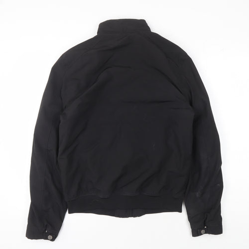 H&M Men's Black Basic Jacket Size S Casual Zipped