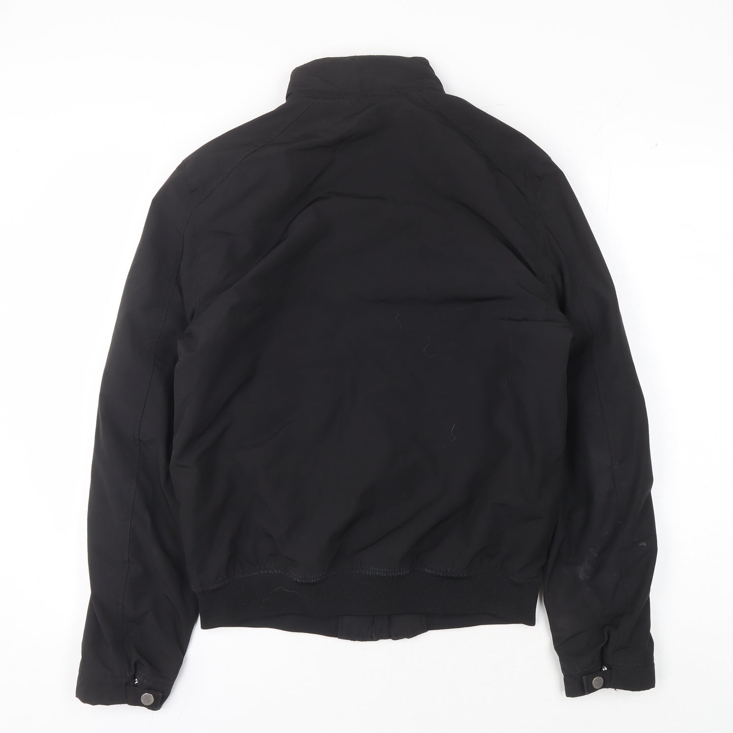 H&M Men's Black Basic Jacket Size S Casual Zipped