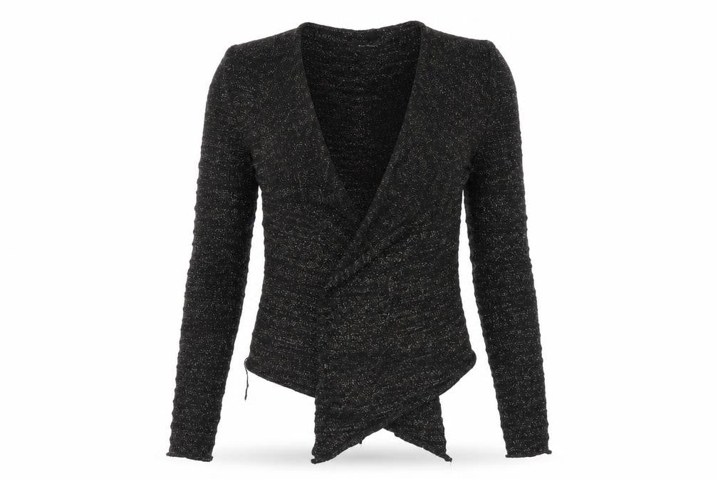 Front view of Express Women's Black XS Cardigan Jumper