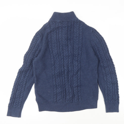 Next Boys Blue Cable-Knit Pullover Jumper, 11 Years