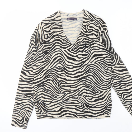 Marks and Spencer Women's Zebra Print Pullover Jumper, S