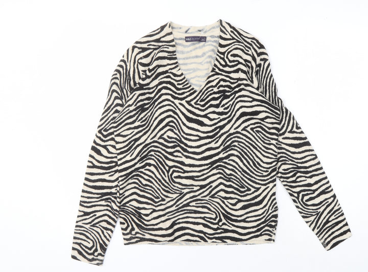 Marks and Spencer Women's Zebra Print Pullover Jumper, S