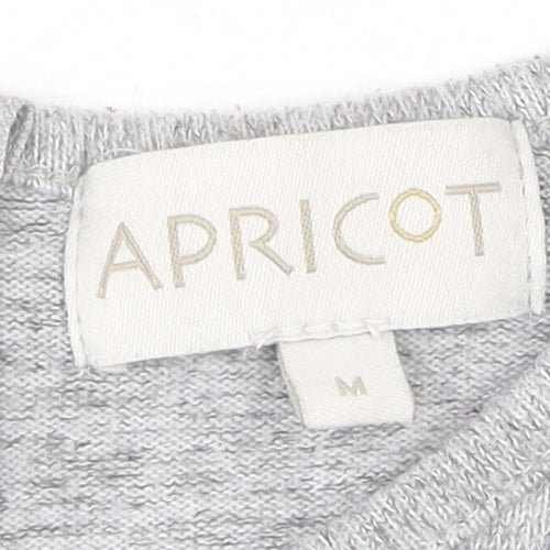 Apricot Women's Grey Bird Print Full Zip Jumper M