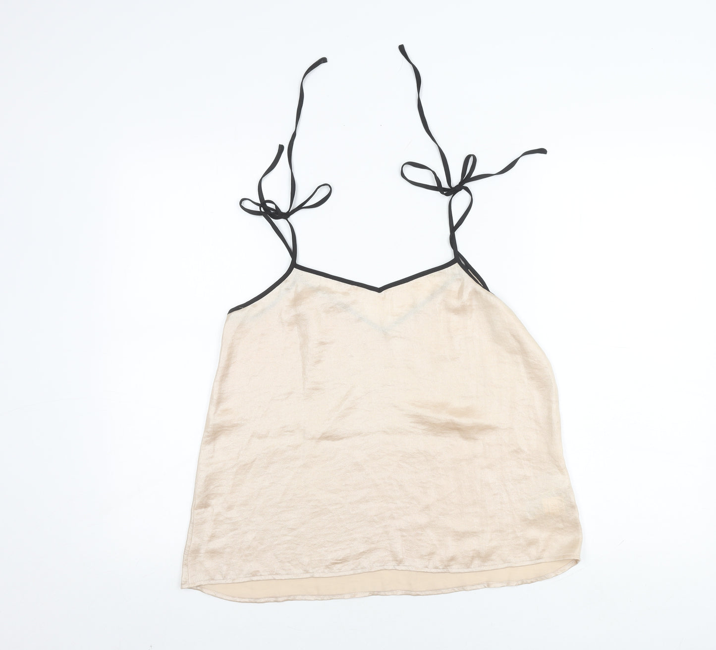 Mango Women's Beige Camisole Tank, Size 12, Excellent