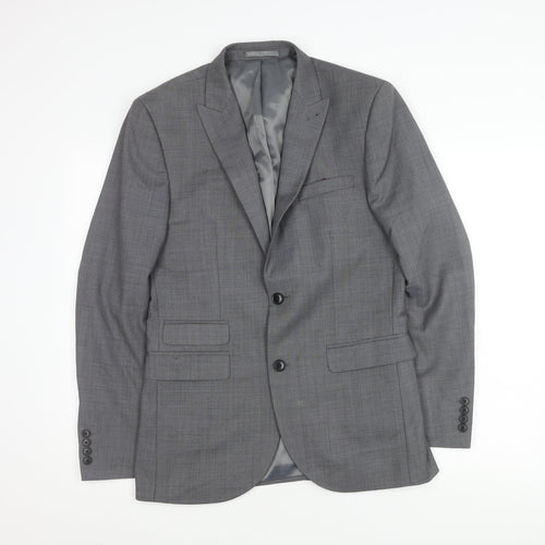 Next Men's Grey Suit Jacket 38 Regular Fit Formal