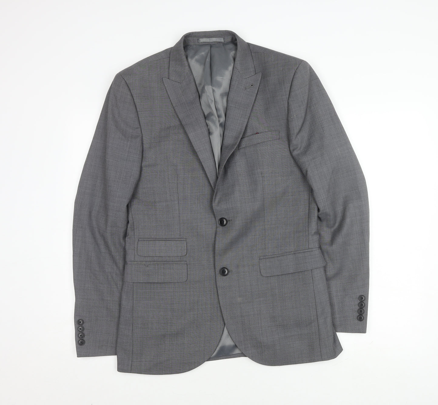 Next Men's Grey Suit Jacket 38 Regular Fit Formal
