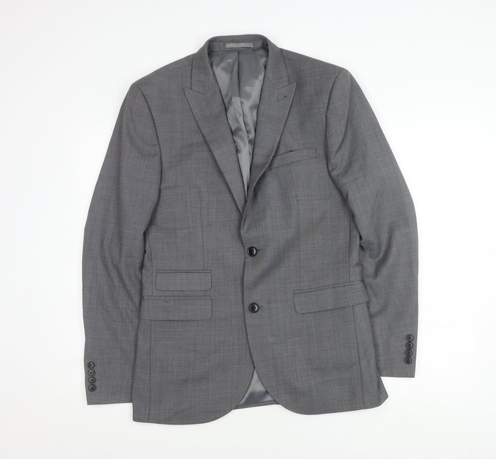Next Men's Grey Suit Jacket 38 Regular Fit Formal