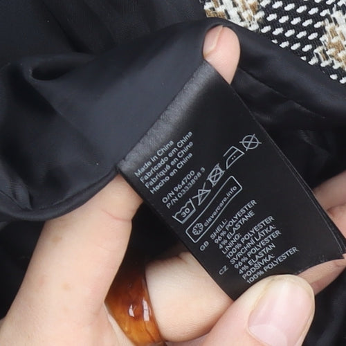 H&M Women’s Black Geometric Pattern Classic Jacket