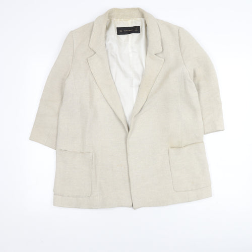 Zara Basic Women's Beige Mid-Length Blazer M