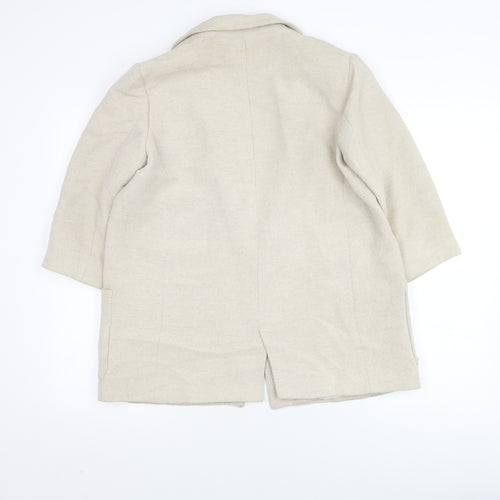 Zara Basic Women's Beige Mid-Length Blazer M
