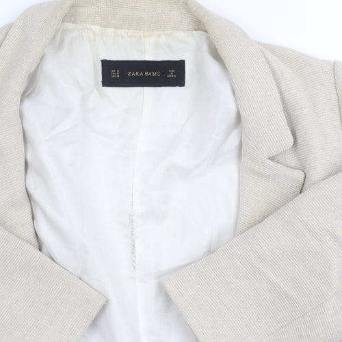 Zara Basic Women's Beige Mid-Length Blazer M