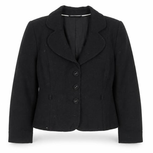 Coast Women's Black Wool Blazer, Size 16, Elegant Business Wear